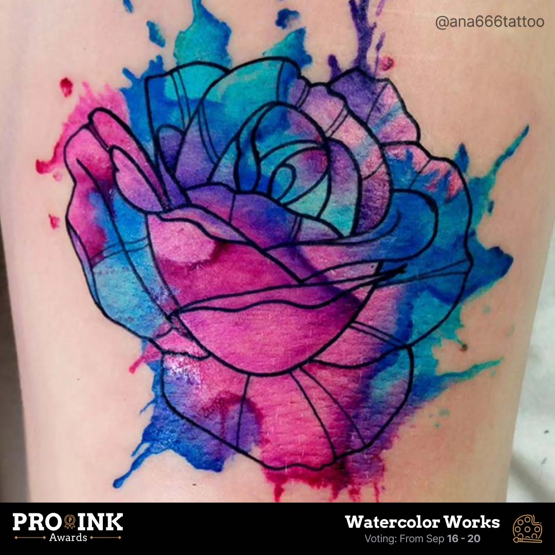 Watercolor Works by @ana666tattoo