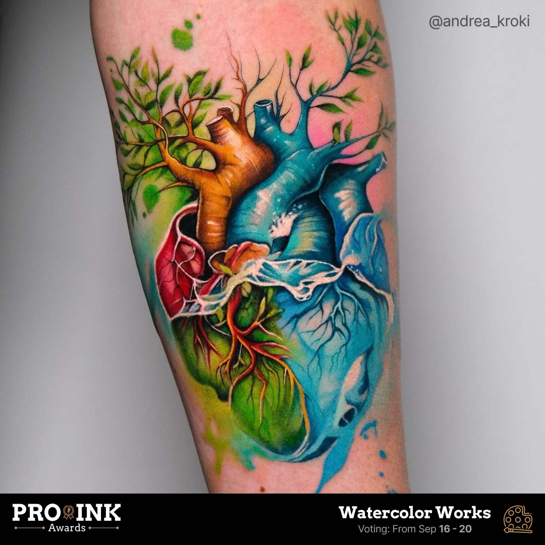 Watercolor Works by @andrea_kroki