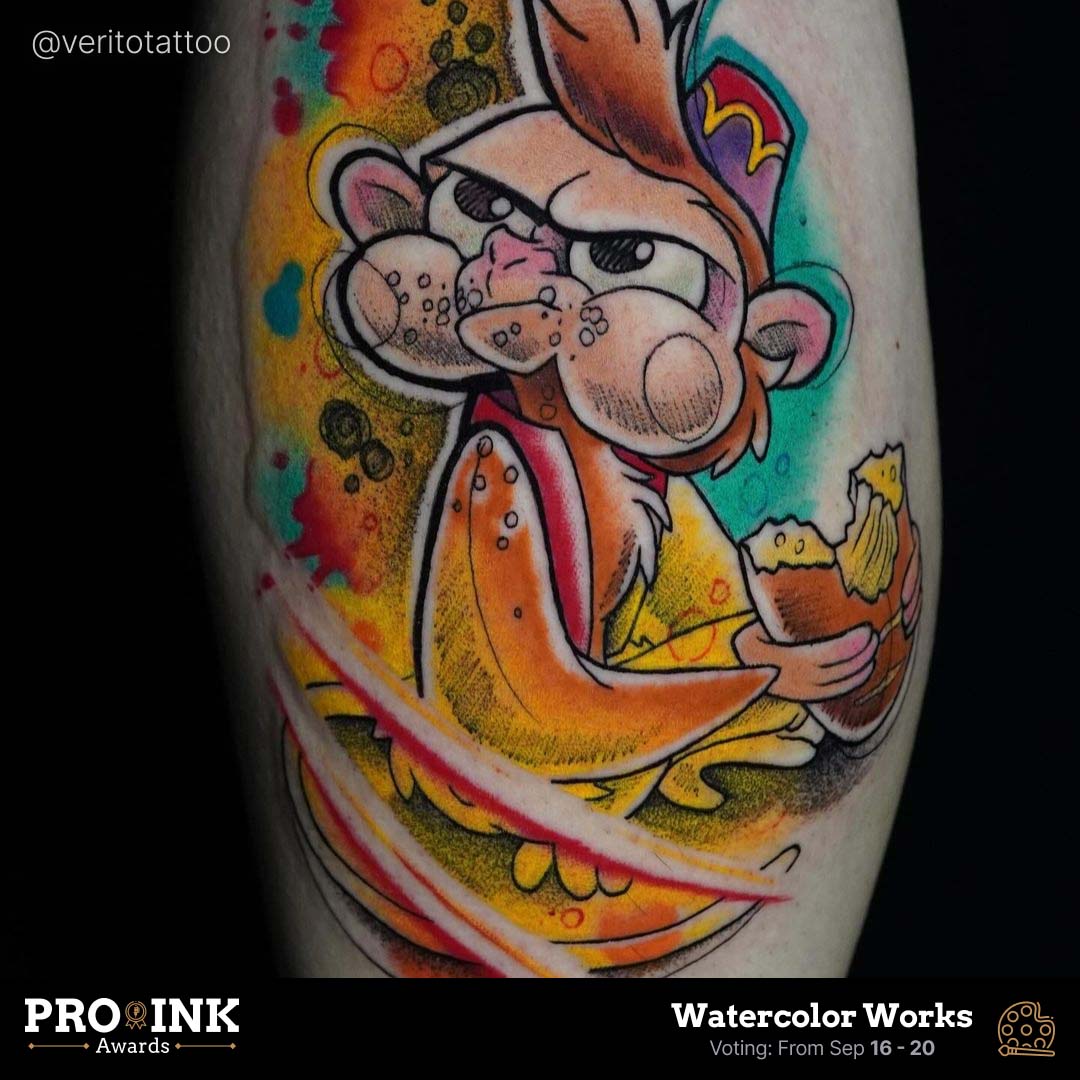 Watercolor Works by @veritotattoo