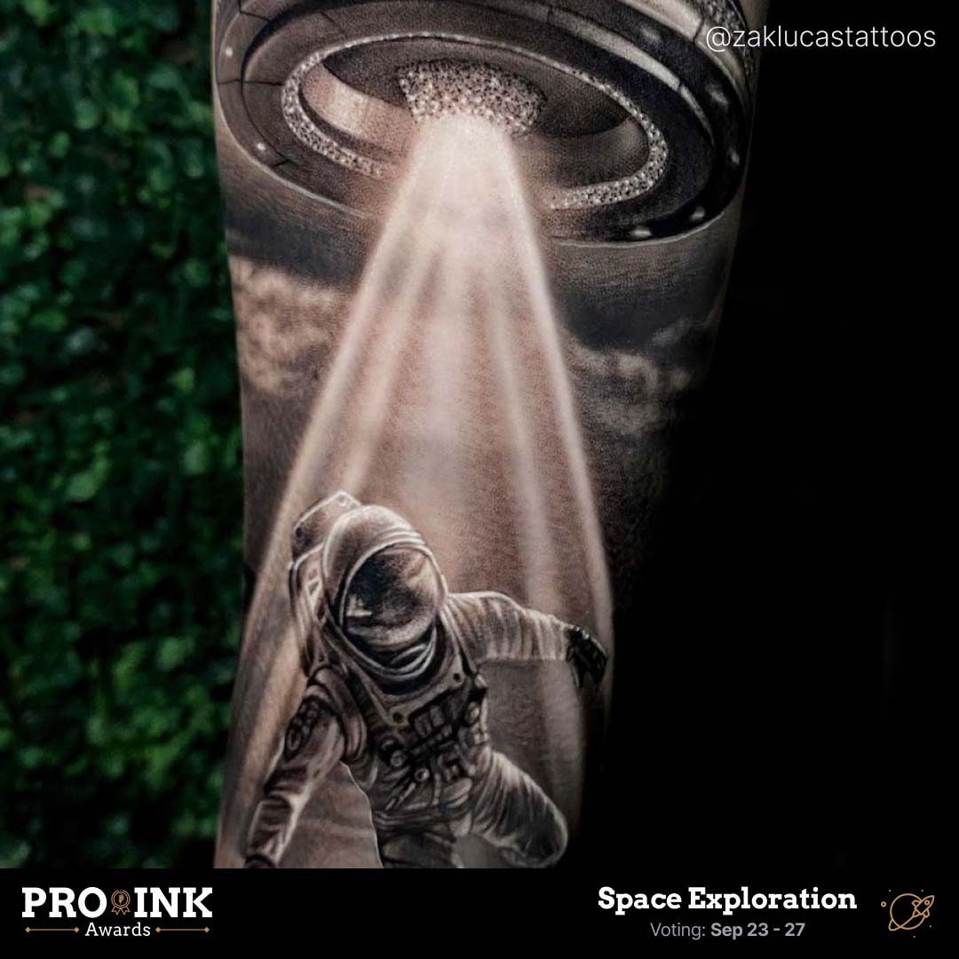 Space Exploration by @zaklucastattoos